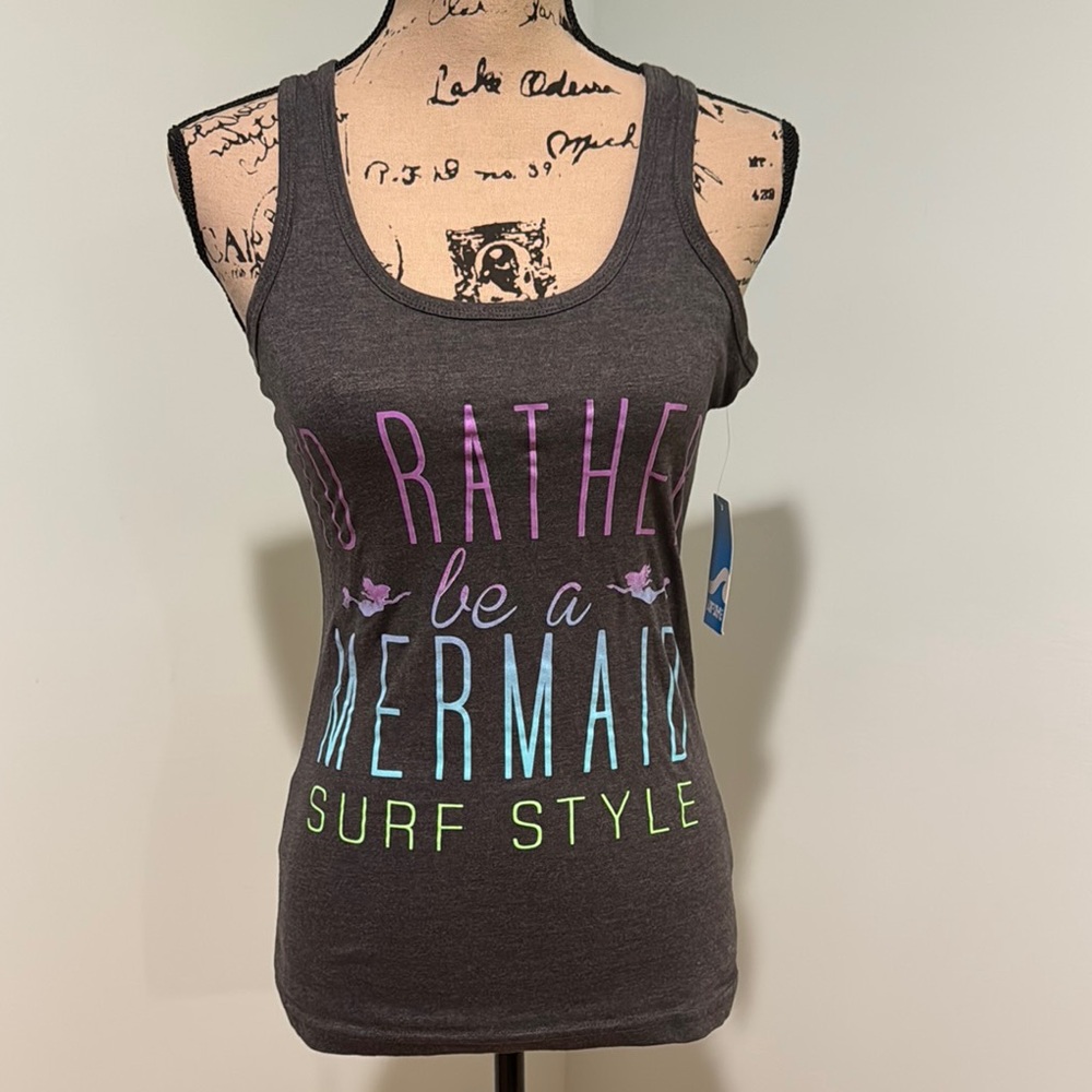 Surf Style Women's Gray Tank Top size medium